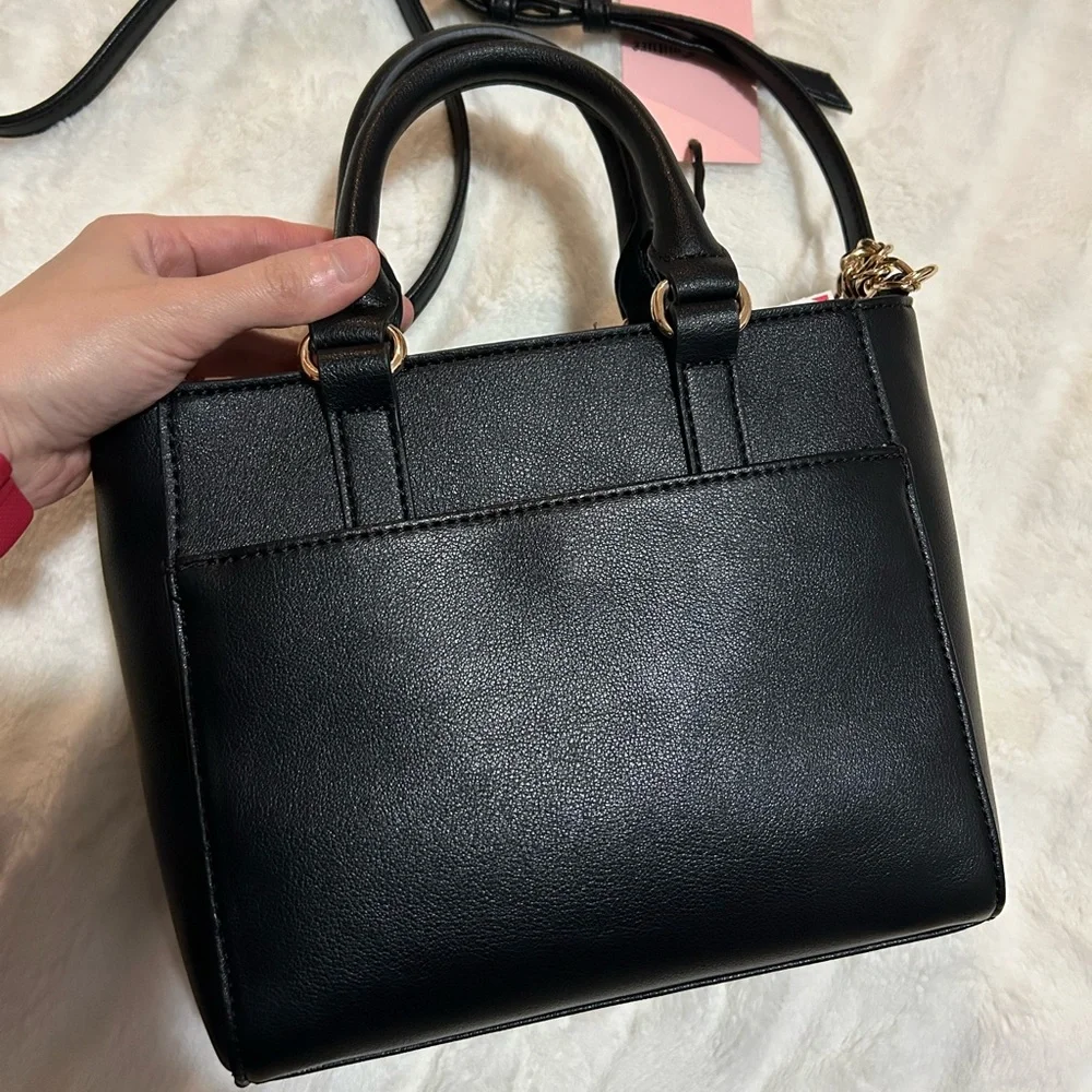 💜SOLD💜NWT Juicy Couture Colorful Love Mini Tote with Crossbody Strap Liquorice - Picture 8 of 14